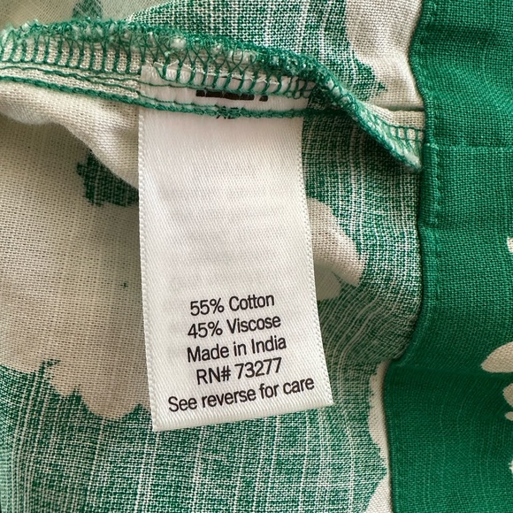 Sonoma Green and White Floral Dress - Picture 5 of 5